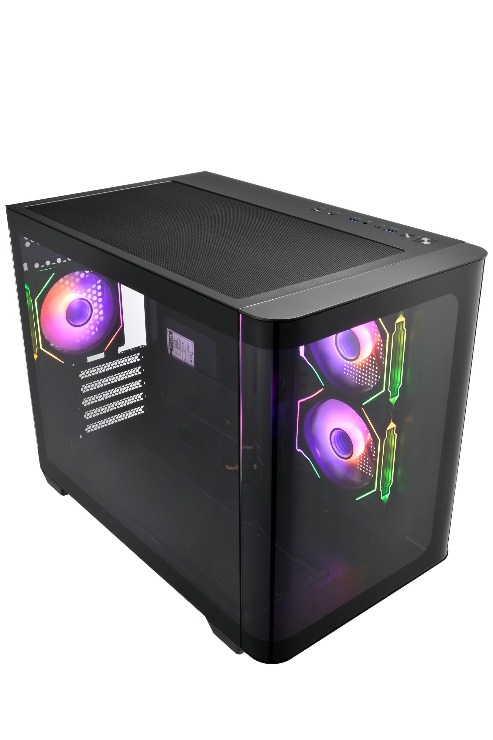 FSP S380-BA/ Micro ATX/ Transpar./ Čierna 