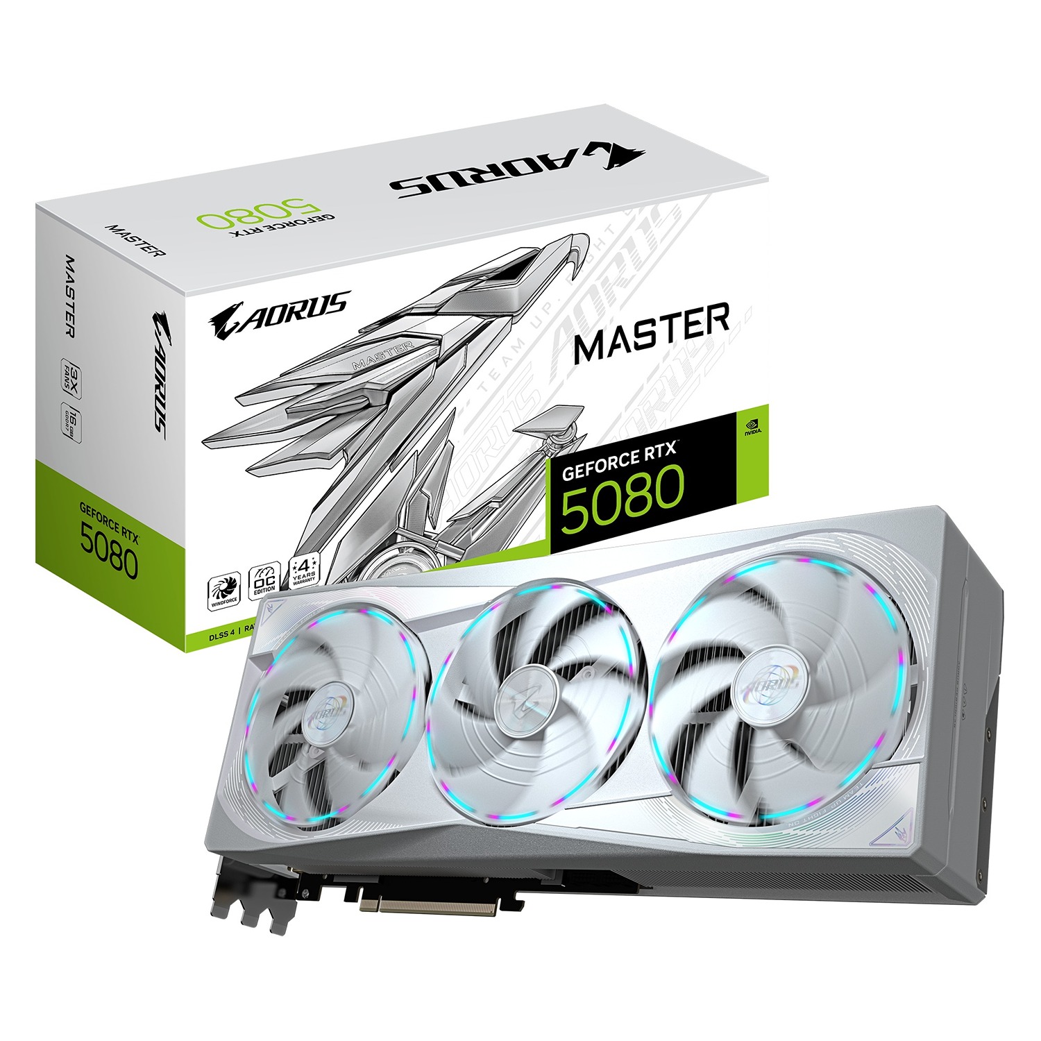 GIGABYTE AORUS GeForce RTX 5080 MASTER ICE/ 16GB/ GDDR7 