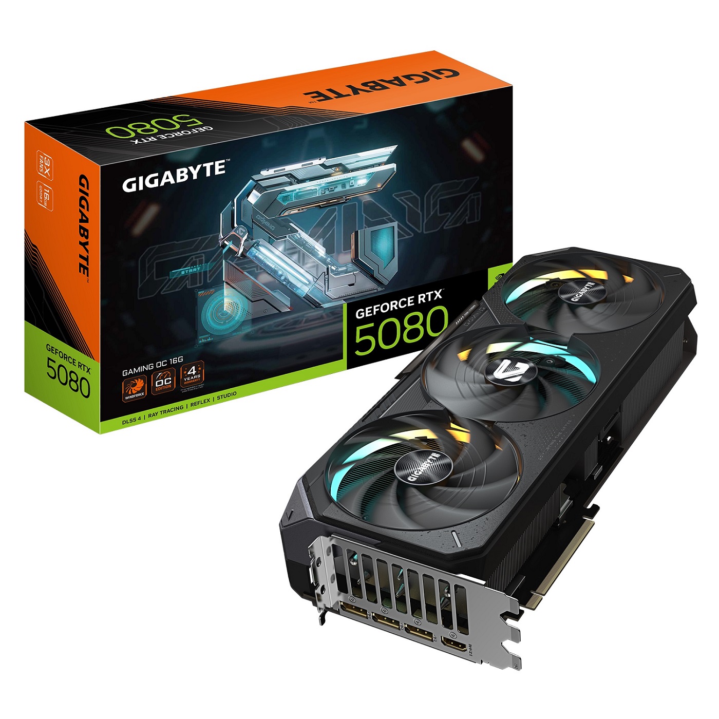 GIGABYTE GeForce RTX 5080 Gaming OC 16GB GDDR7 