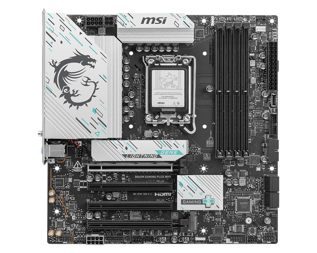 MSI B860 GAMING PLUS WIFI/ LGA 1851/ mATX 