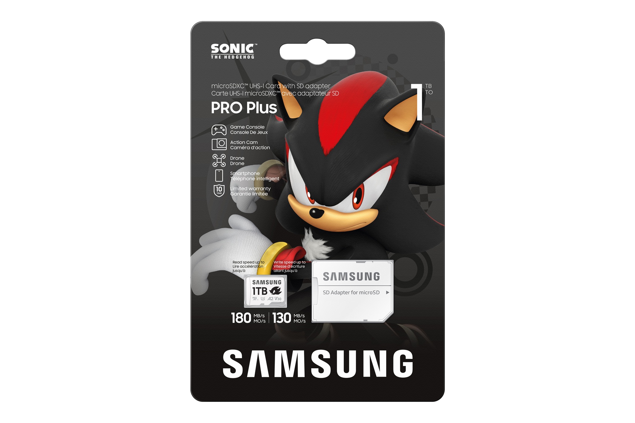 Samsung micro SDXC 1TB PRO plus Sonic + SD/ micro SDXC/ 1TB/ UHS-I U3 / Class 10/ + Adaptér/ Biela 