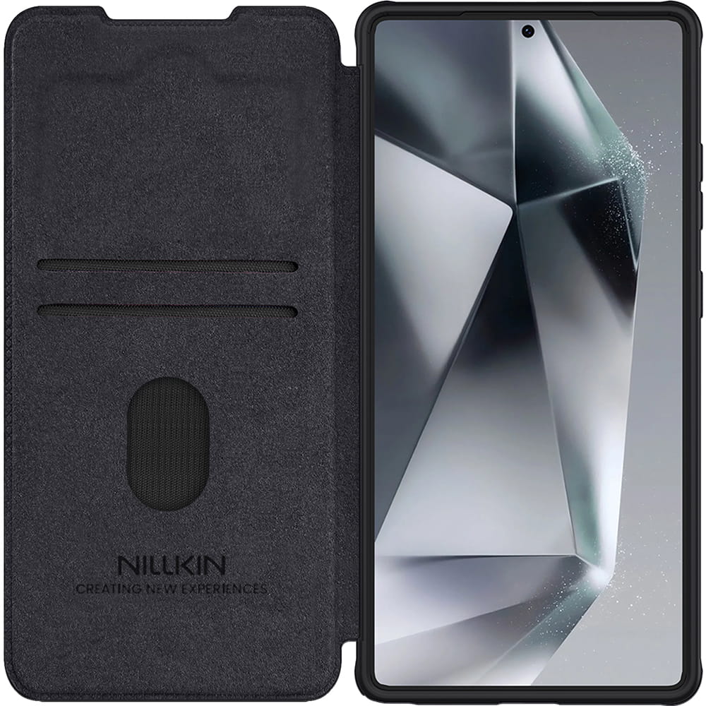 Nillkin Qin Book PRO Puzdro pre Samsung Galaxy S25 Black 