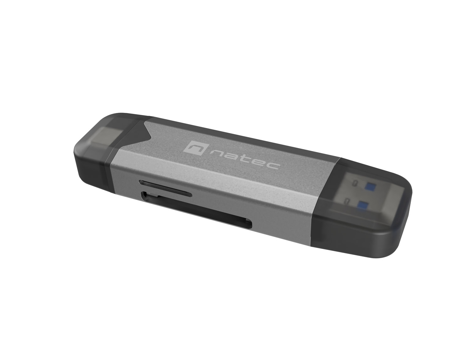 Čítačka kariet Natec SCARAB 3 USB-A + USB-C 3.1 GEN 1/ microSD/ microSDHC/ microSDXC/ SD/ SDHC/ SDXC/ T-Flash 
