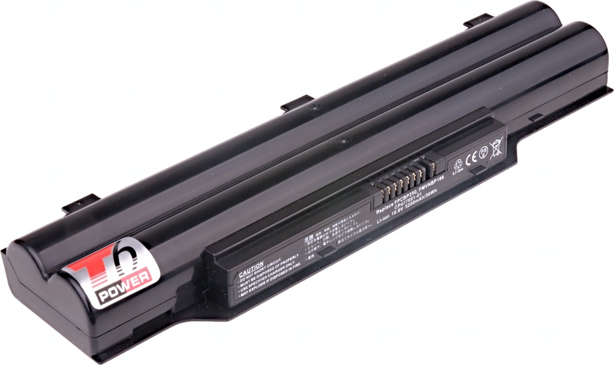 Batéria T6 Power Fujitsu LifeBook LH520, LH530, AH530, E741, PH50, PH521, 5200mAh, 56wh, 6cell