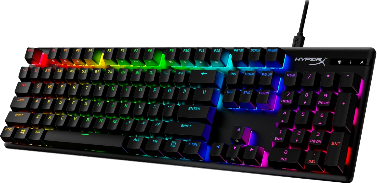 HyperX Alloy Origins PBT/ Drôtová USB/ US layout/ Čierna 