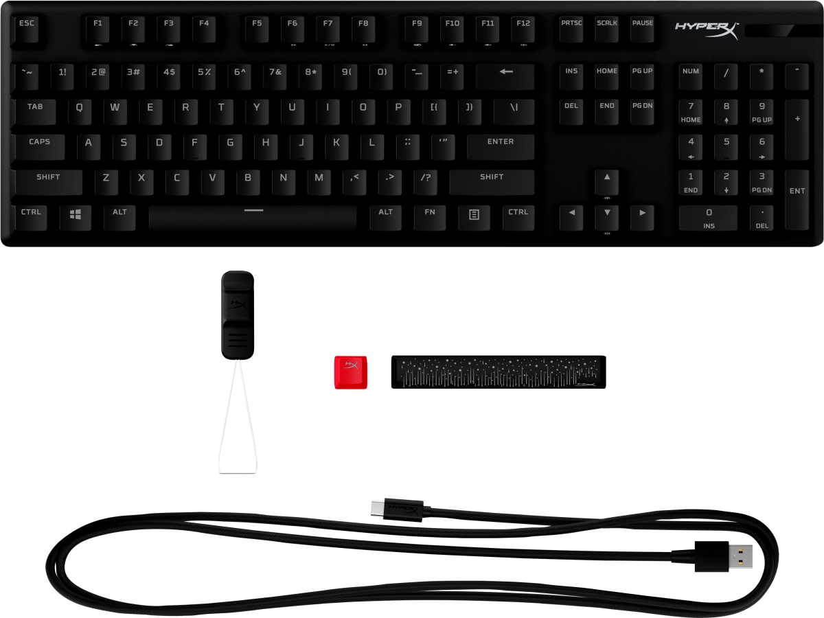 HyperX Alloy Origins PBT/ Drôtová USB/ US layout/ Čierna 