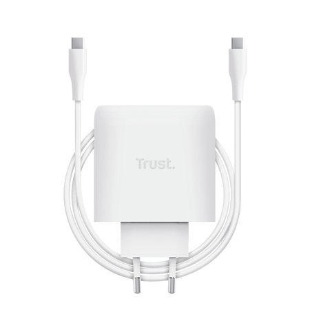 TRUSt MAXO 65W USB-C GAN CHARGER WHITE 
