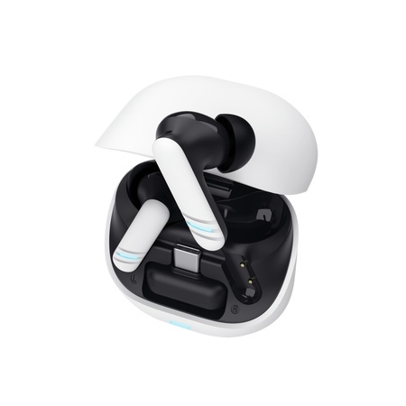 TRUST sluchátka GXT 409 Oxxie, špunty, Bluetooth, RF 2.4GHz, USB-C Přijímač, bílá 