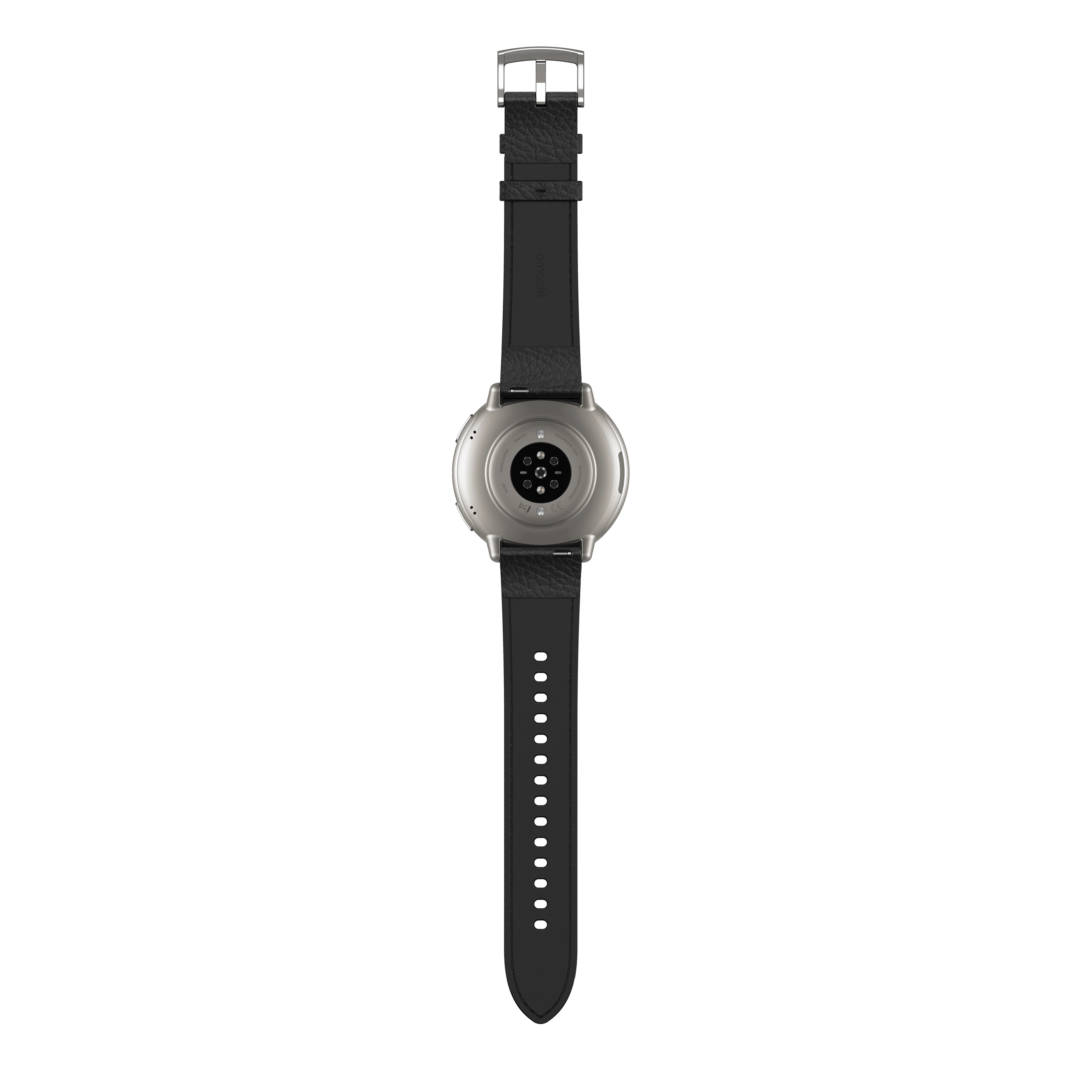 Amazfit Active 2 Round NFC/ Silver/ Elegant Band/ Black Leather 