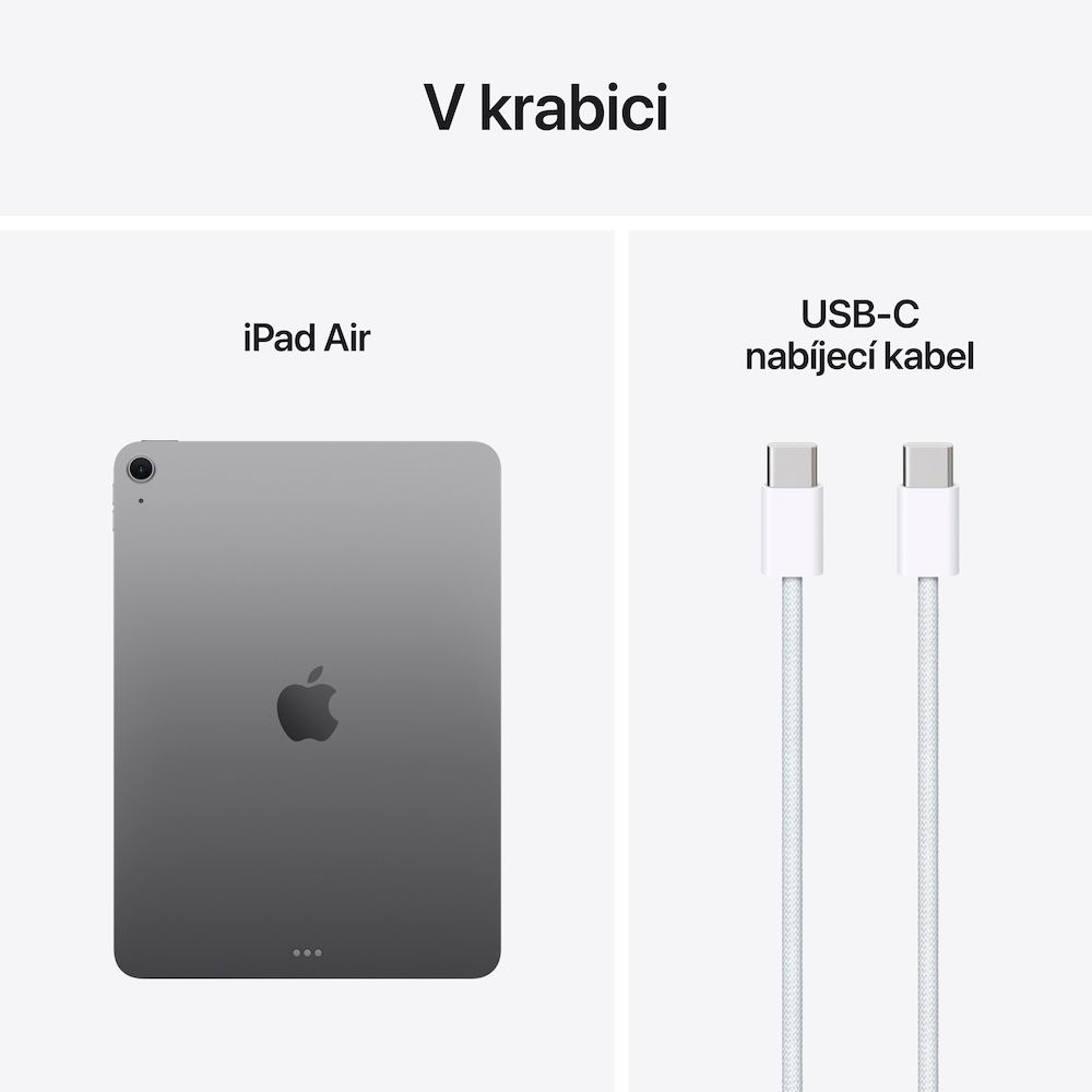 Apple iPad Air 11"/ (M3) Wi-Fi/ 10, 86"/ 2360x1640/ 8GB/ 256GB/ iPadOS18/ Space Gray 