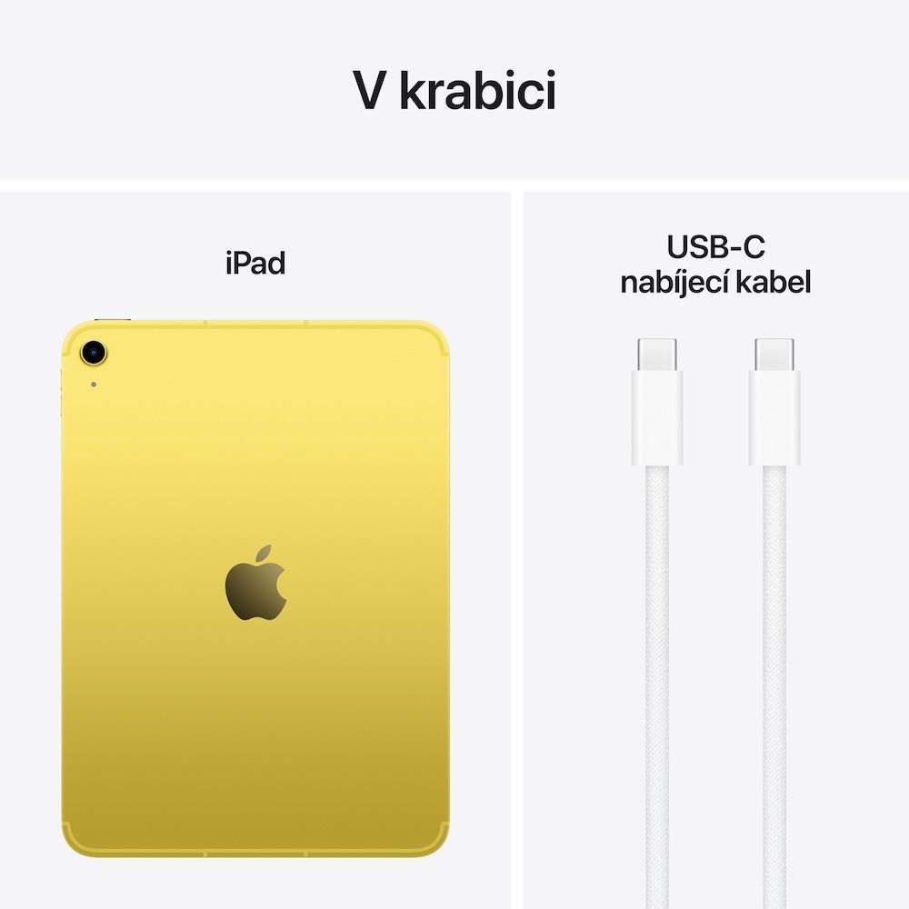 Apple iPad 11" (A16) - 2025/ Wi-Fi + Cellular/ 10, 9"/ 2360x1640/ 256GB/ iPadOS18/ Yellow 