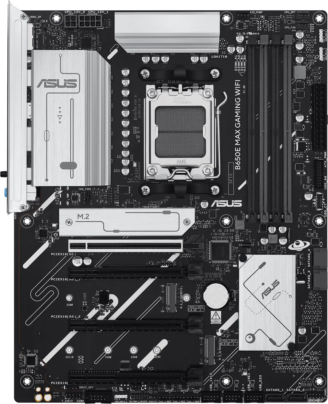 ASUS B650E MAX GAMING WIFI soc AM5 DDR5 B650 ATX HDMI DP 