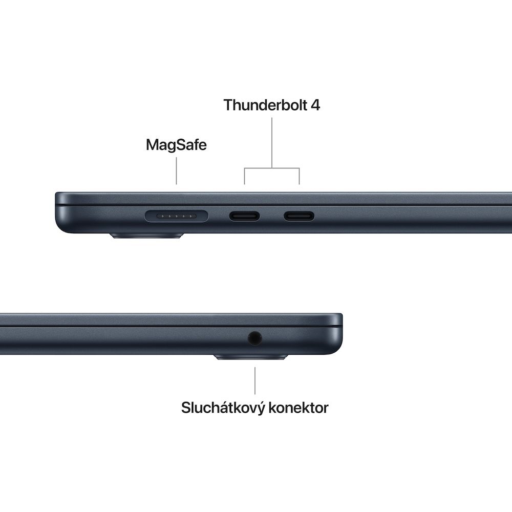 Apple MacBook Air 15"/ M4/ 15, 3"/ 2880x1864/ 16GB/ 512GB SSD/ M4/ Sequoia/ Midnight/ 1R 