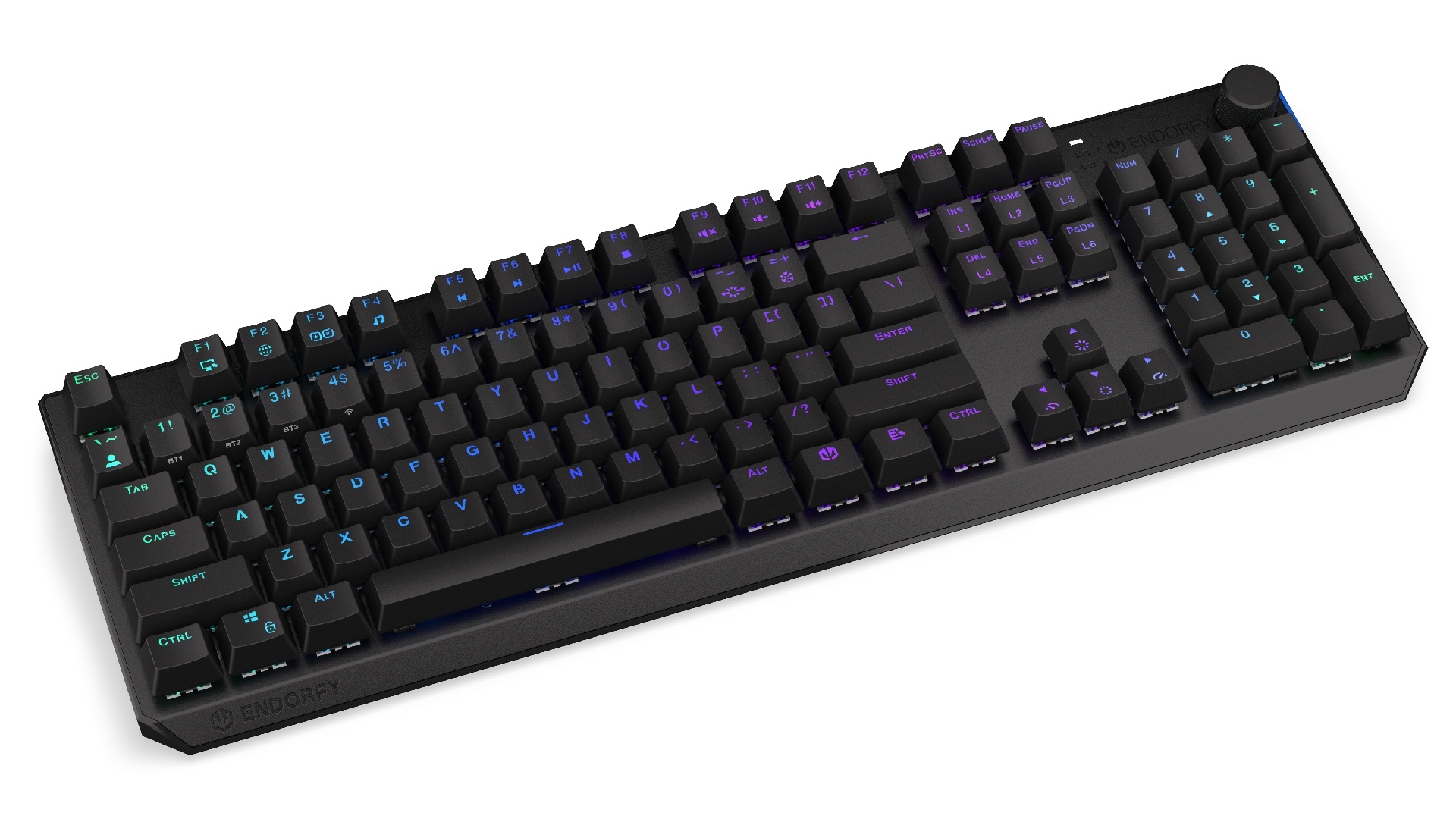 Endorfy Thock Brown/ Drôtové/ Bezdrôtové/ US layout/ Čierna 