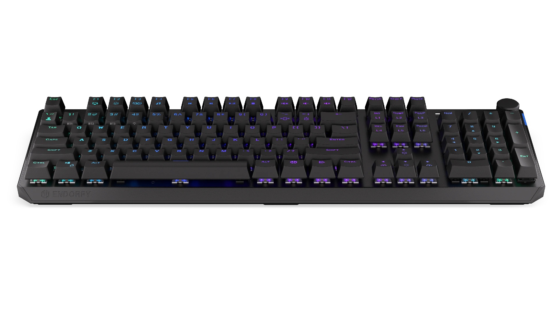 Endorfy Thock Brown/ Drôtové/ Bezdrôtové/ US layout/ Čierna 