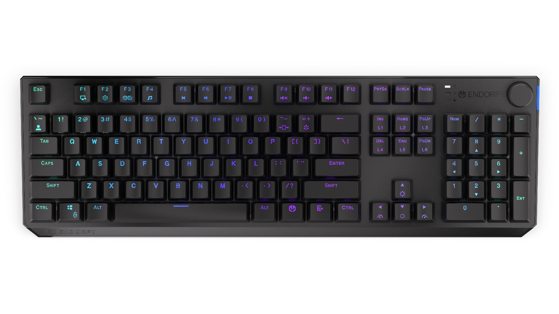 Endorfy Thock Brown/ Drôtové/ Bezdrôtové/ US layout/ Čierna 