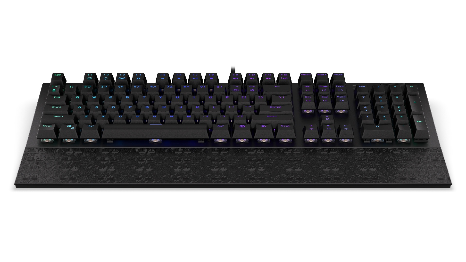 Endorfy Omnis Blue/ Drôtové USB-A/ US layout/ Čierna 