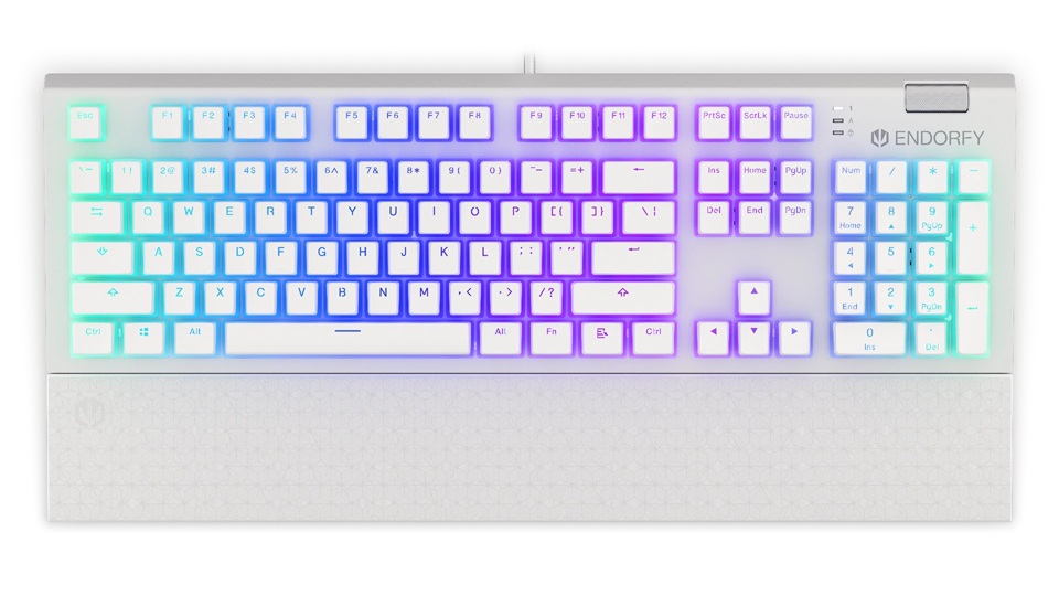 Endorfy Omnis Pudding Brown/ Drôtové USB-A/ US layout/ Biela 