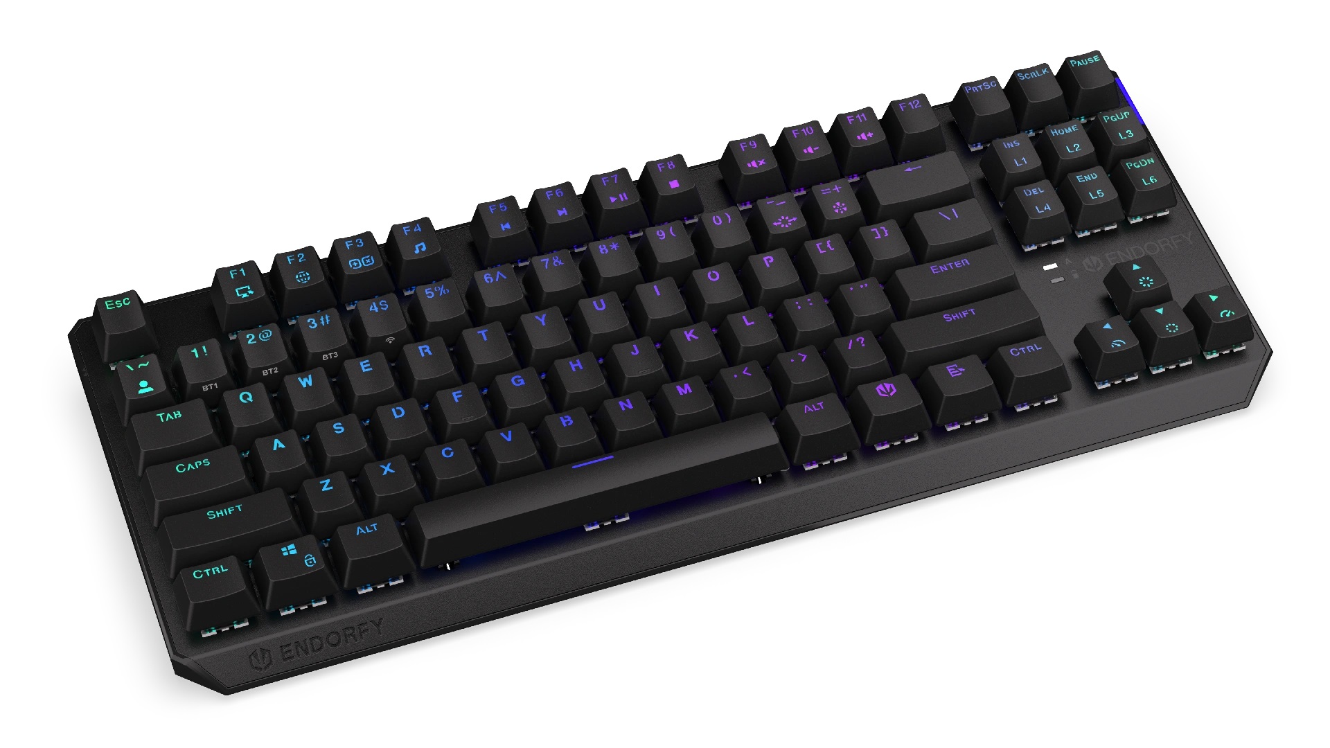 Endorfy Thock TKL Black/ Drôtové/ Bezdrôtové/ US layout/ Čierna 