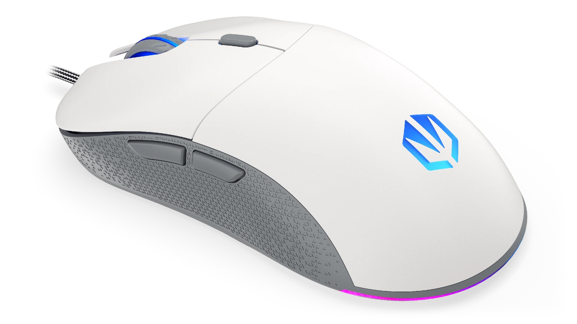 Endorfy GEM/ Herná/ Optická/ Pre pravákov/ 8 000 DPI/ Drôtové USB-A/ Biela 