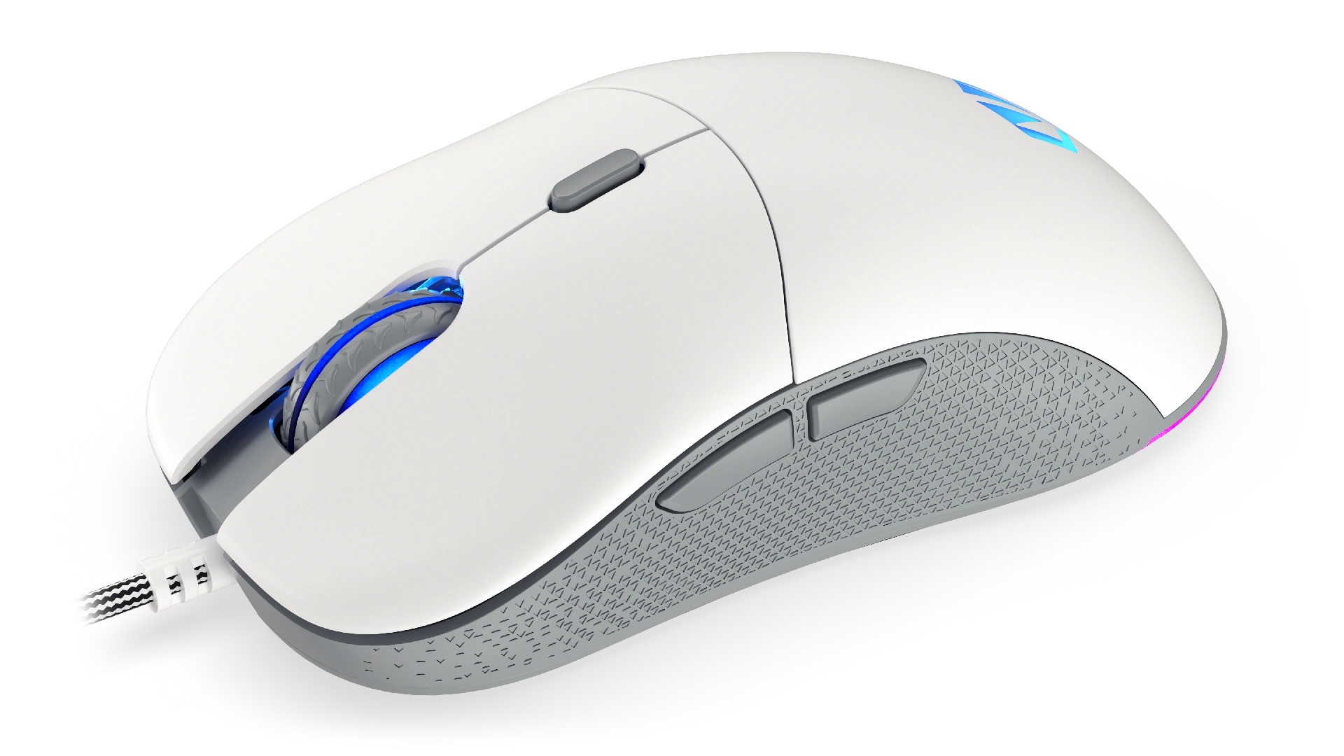 Endorfy GEM/ Herná/ Optická/ Pre pravákov/ 8 000 DPI/ Drôtové USB-A/ Biela 