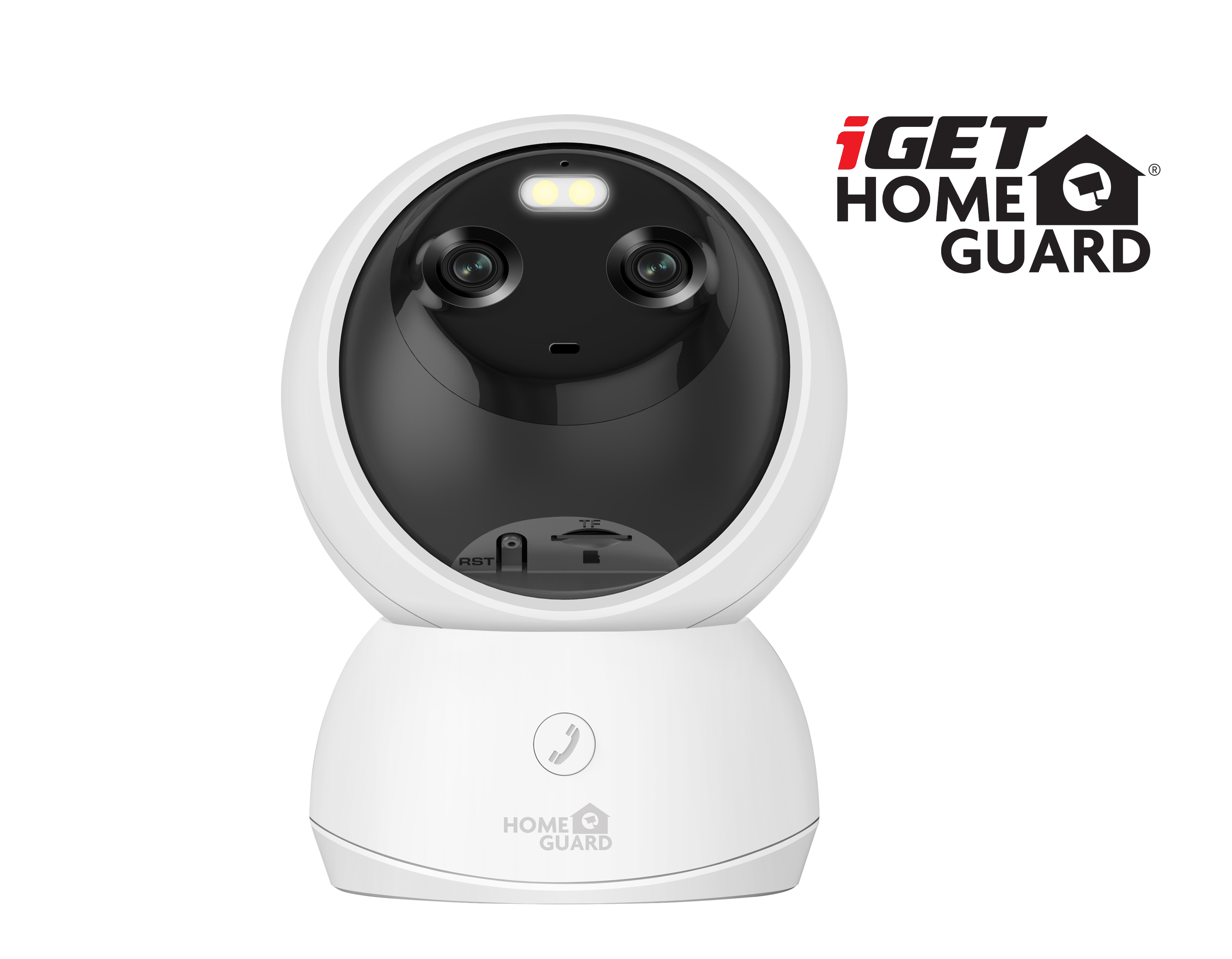 iGET HGWIP222 - WiFi Dual Lens 2K IP kamera s LED + IR nočným videním, zvuk, otočná, CZ aplikácia 
