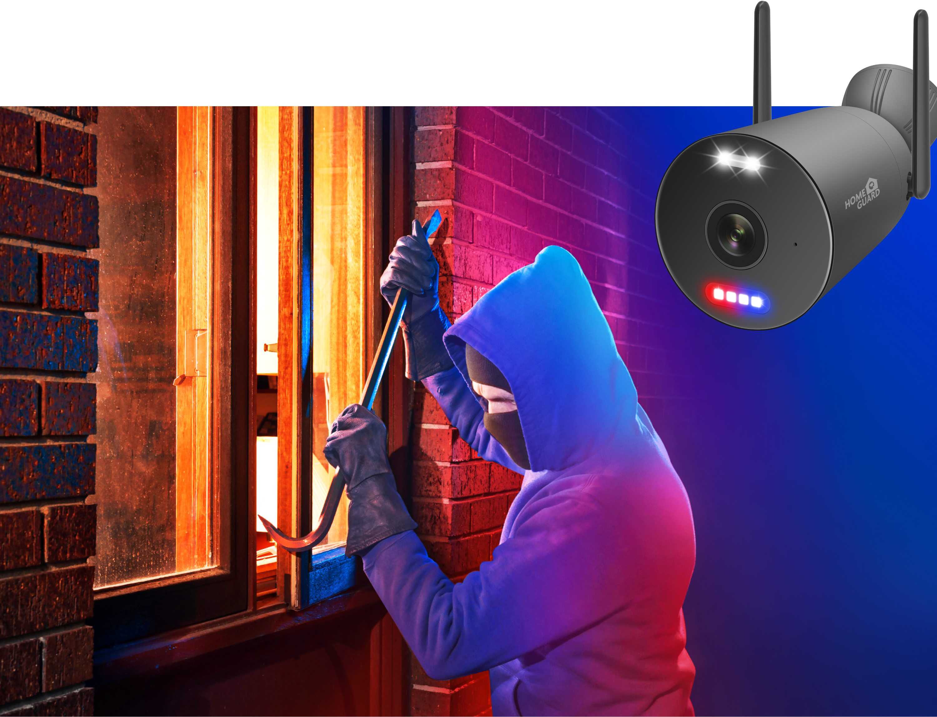 iGET HGNVK949CAM - WiFi 3K IP kamera, pre set iGET HGNVK109104, IP66, zvuk, IR + LED nočný prísvit 