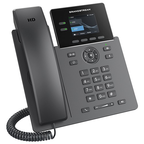 Grandstream GRP2610P SIP telefón, 2 linky, 8 VPK, farebný LCD, 2 SIP účty, PoE 