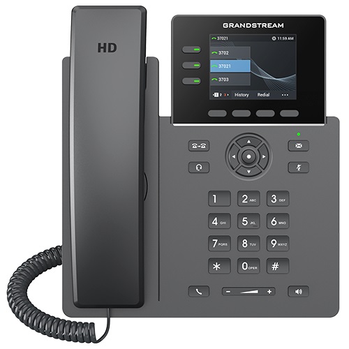 Grandstream GRP2611G SIP telefón, 3 účty, PoE, 12BLF kľúčov, gigabit port 