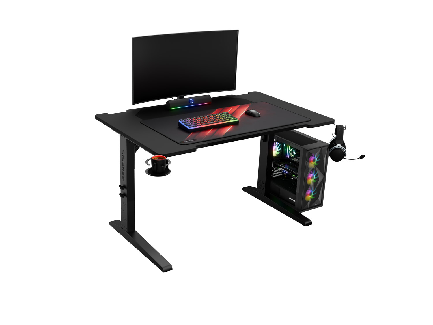 Herný stôl Genesis HOLM MODULAR 120, RGB 