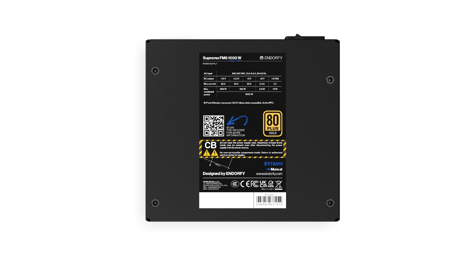 Endorfy Supremo FM6 Gold 1000W 80+ Gold 