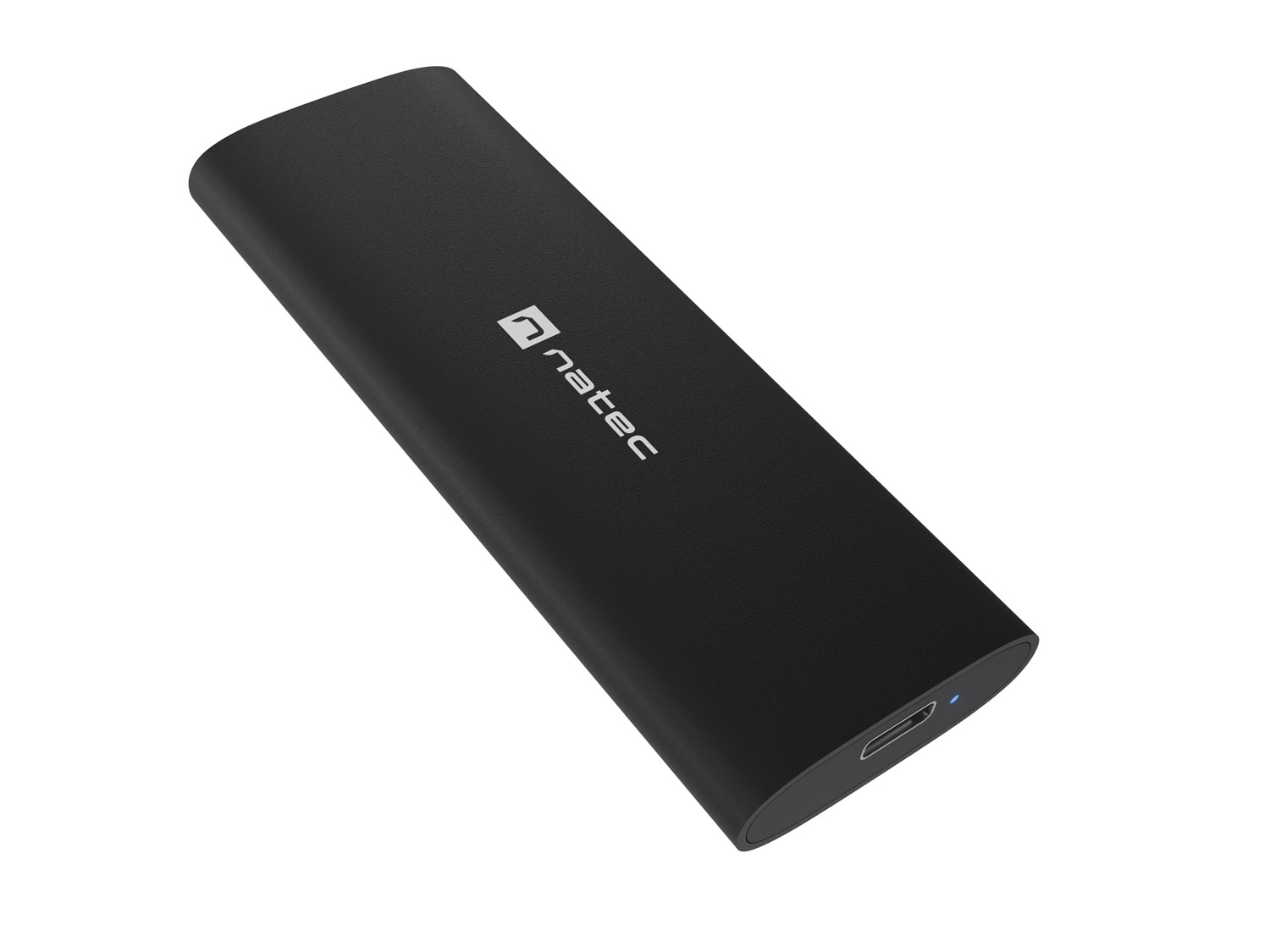 Externý box pre SSD Natec RHINO M.2 NVME LITE USB-C 3.1 GEN2, hliníkové telo 