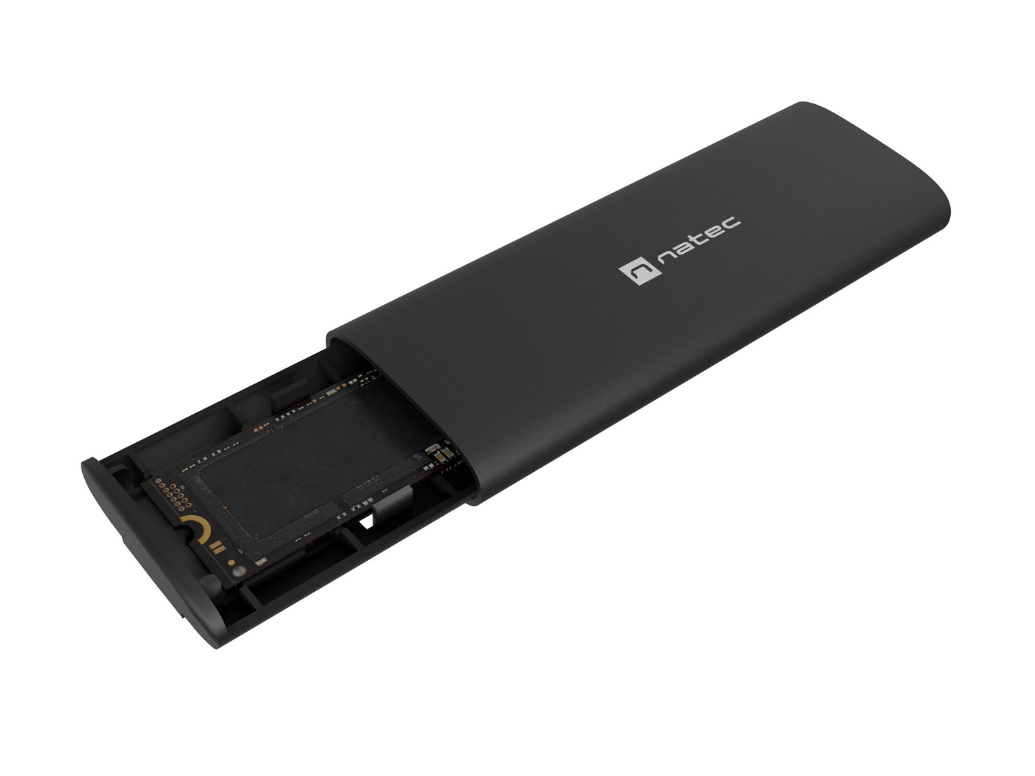 Externý box pre SSD Natec RHINO M.2 NVME LITE USB-C 3.1 GEN2, hliníkové telo 