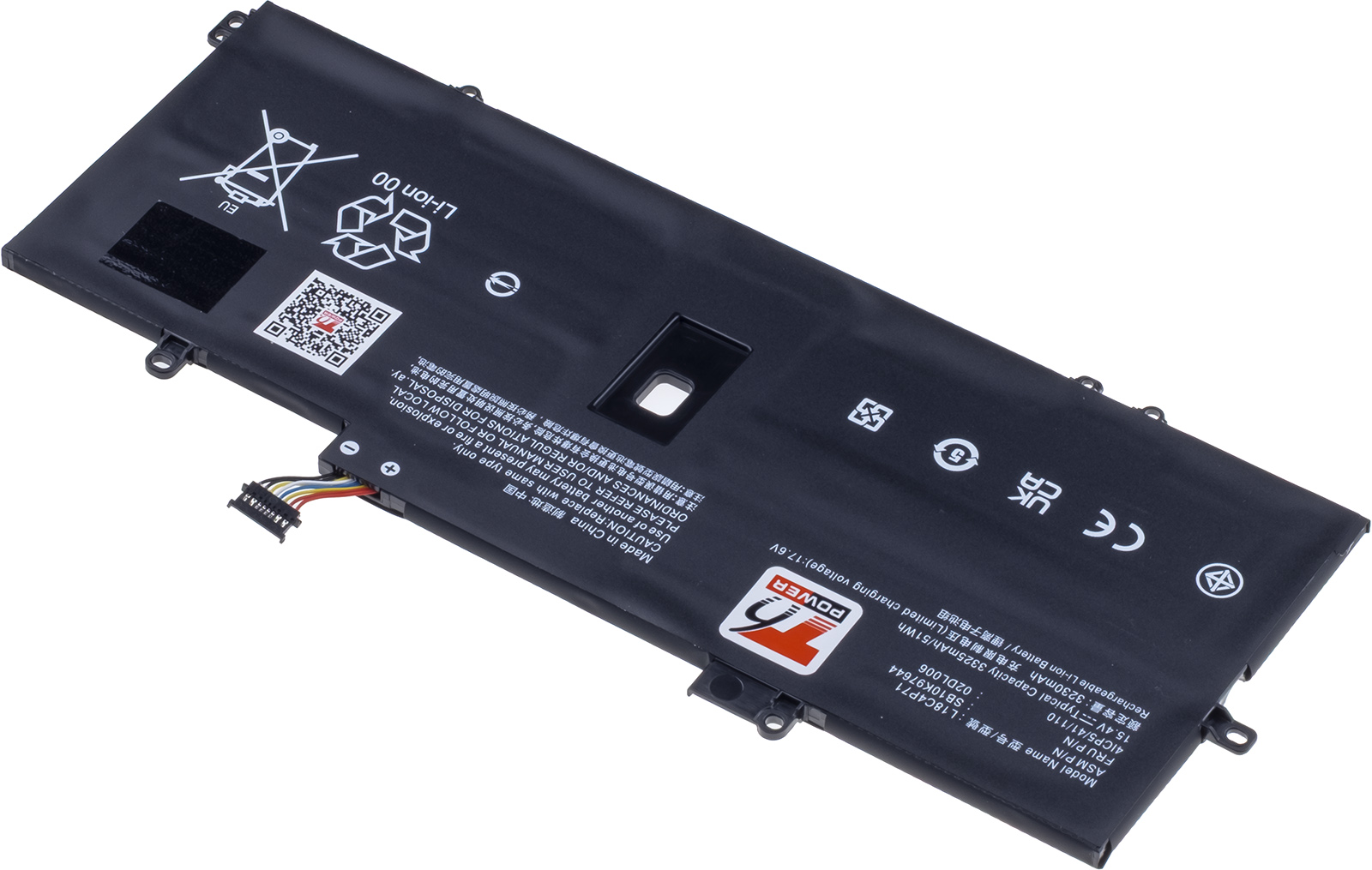 Batéria T6 Power Lenovo ThinkPad X1 Carbon 7, 8, X1 Yoga 4, 5, 3325mAh, 51Wh, 4cell, Li-Pol 