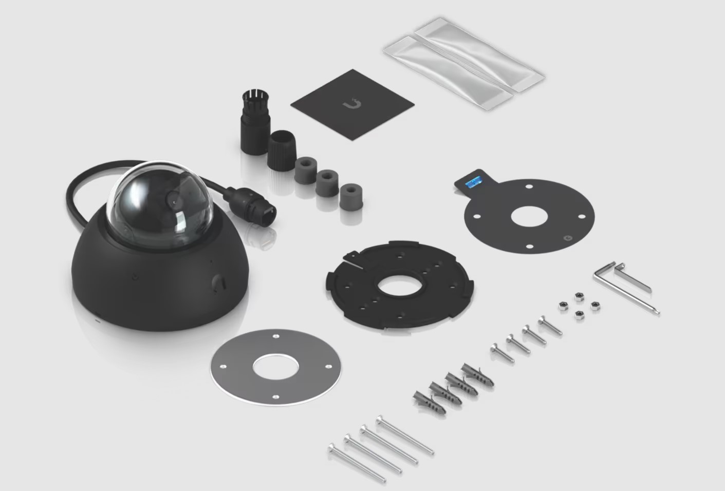UBNT UVC-AI-Dome-W - AI Dome PoE kamera, 8MP, černá 