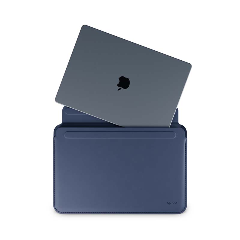Epico Uni Leather Sleeve 14&quot;&quot; Laptops - tmavo modrá 