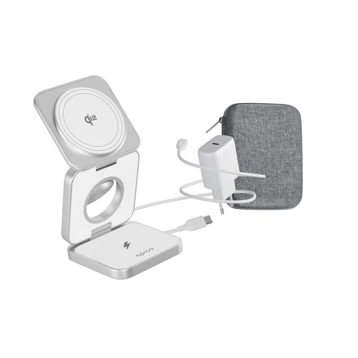 Epico UltraBase Qi2 3in1 Fold Mag+ stojanček EF55 