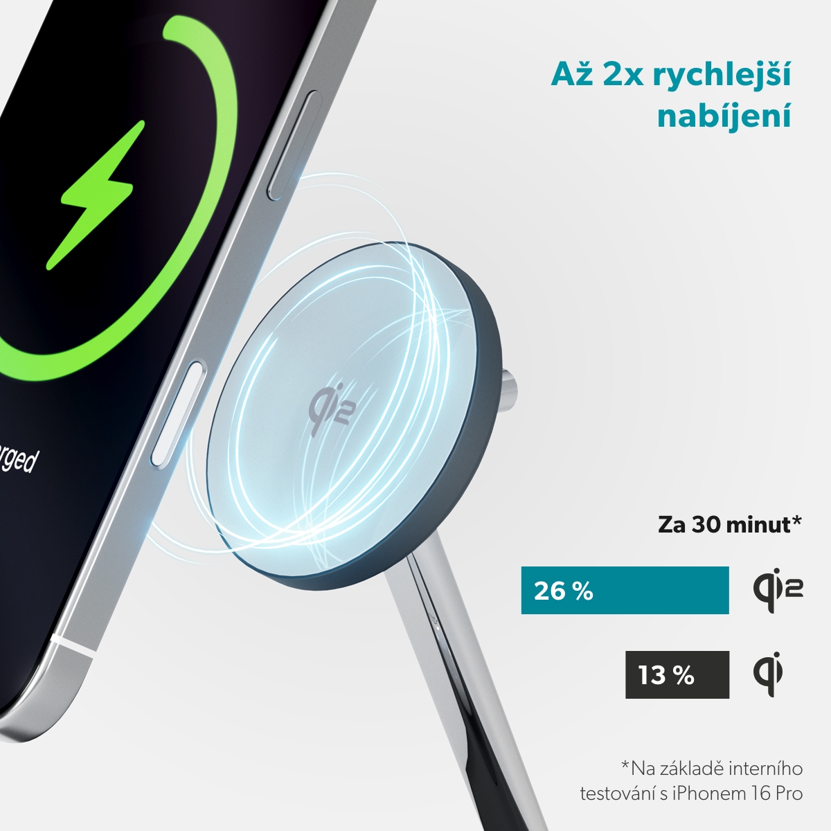 Epico UltraBase Qi2 2in1 Mag+ stojanček EX40-čierna 