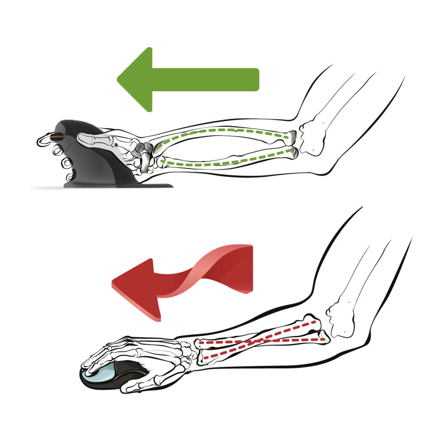 Fellowes Penguin Vertical Ergonomic Mouse,  veľkosť 1, 5 mm,  w.M,  bezdrôtové pripojenie 