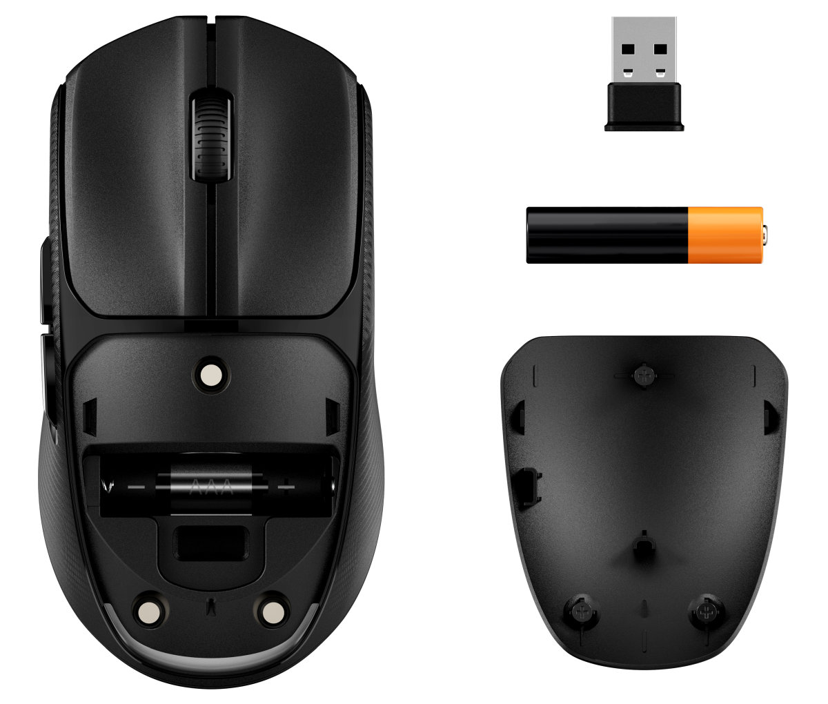HP HyperX Pulsefire Fuse/ Herná/ Optická/ 3 200 DPI/ USB+BT/ Čierna 