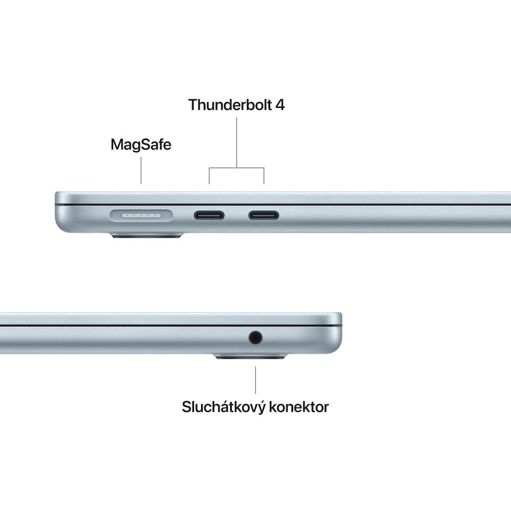 Apple MacBook Air 13"/ M4/ 13, 6"/ 2560x1664/ 16GB/ 512GB SSD/ M4/ Sequoia/ Sky Blue/ 1R 