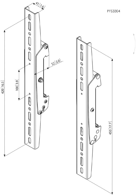 Vogel´s Svislá ramena Connect -it PFS 3304, 420 mm 