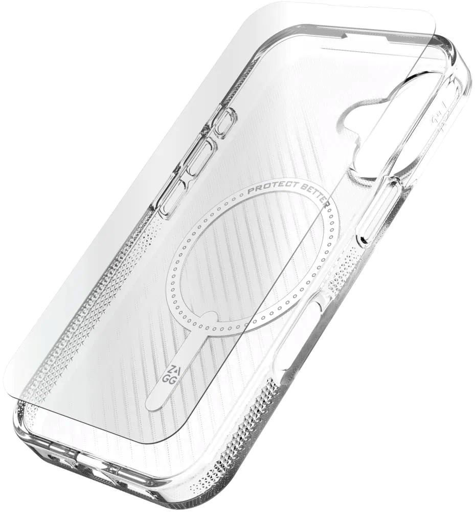 ZAGG BNDL Luxe SNAP PCR GL 360 Apple iPhone 16 Priehľadný 