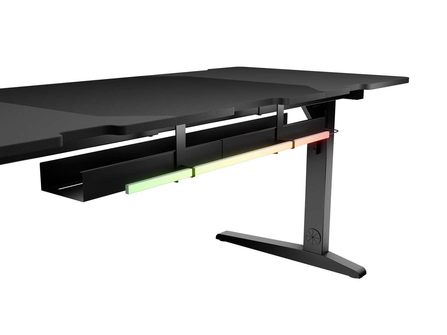 Herný stôl Genesis HOLM MODULAR 160 ROHOVÝ, RGB 