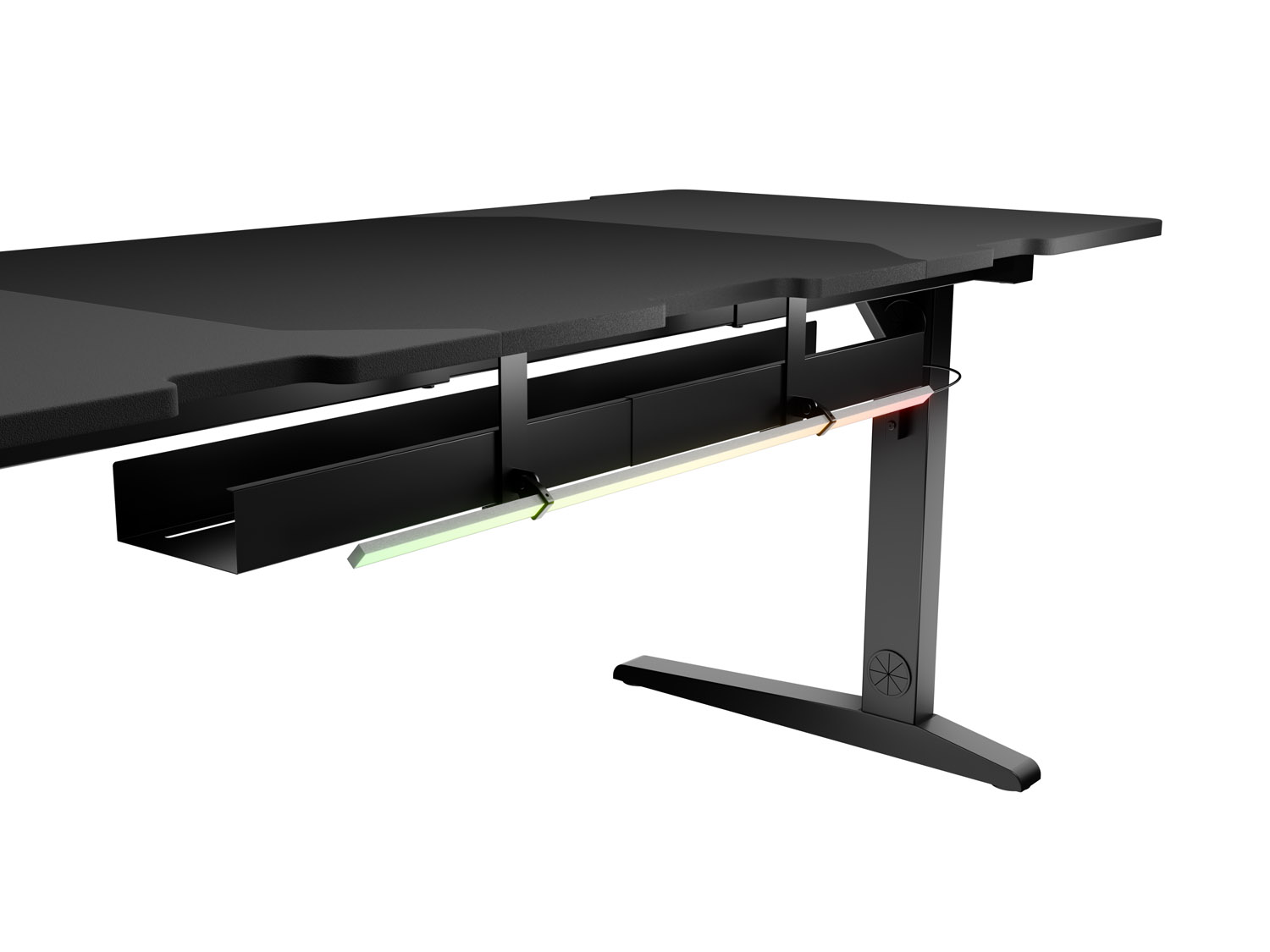Herný stôl Genesis HOLM MODULAR 160 ROHOVÝ, RGB 