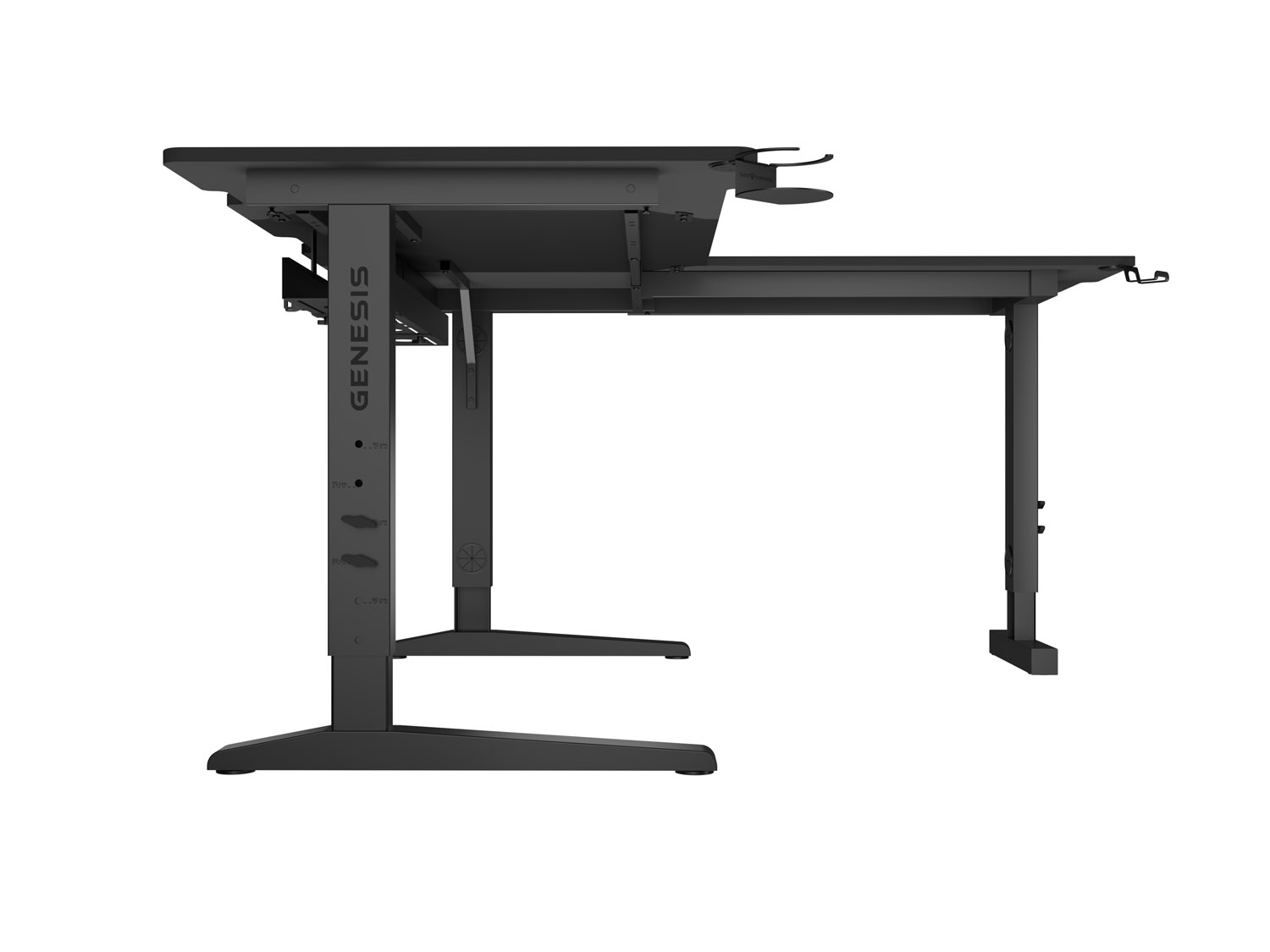Herný stôl Genesis HOLM MODULAR 160 ROHOVÝ, RGB 