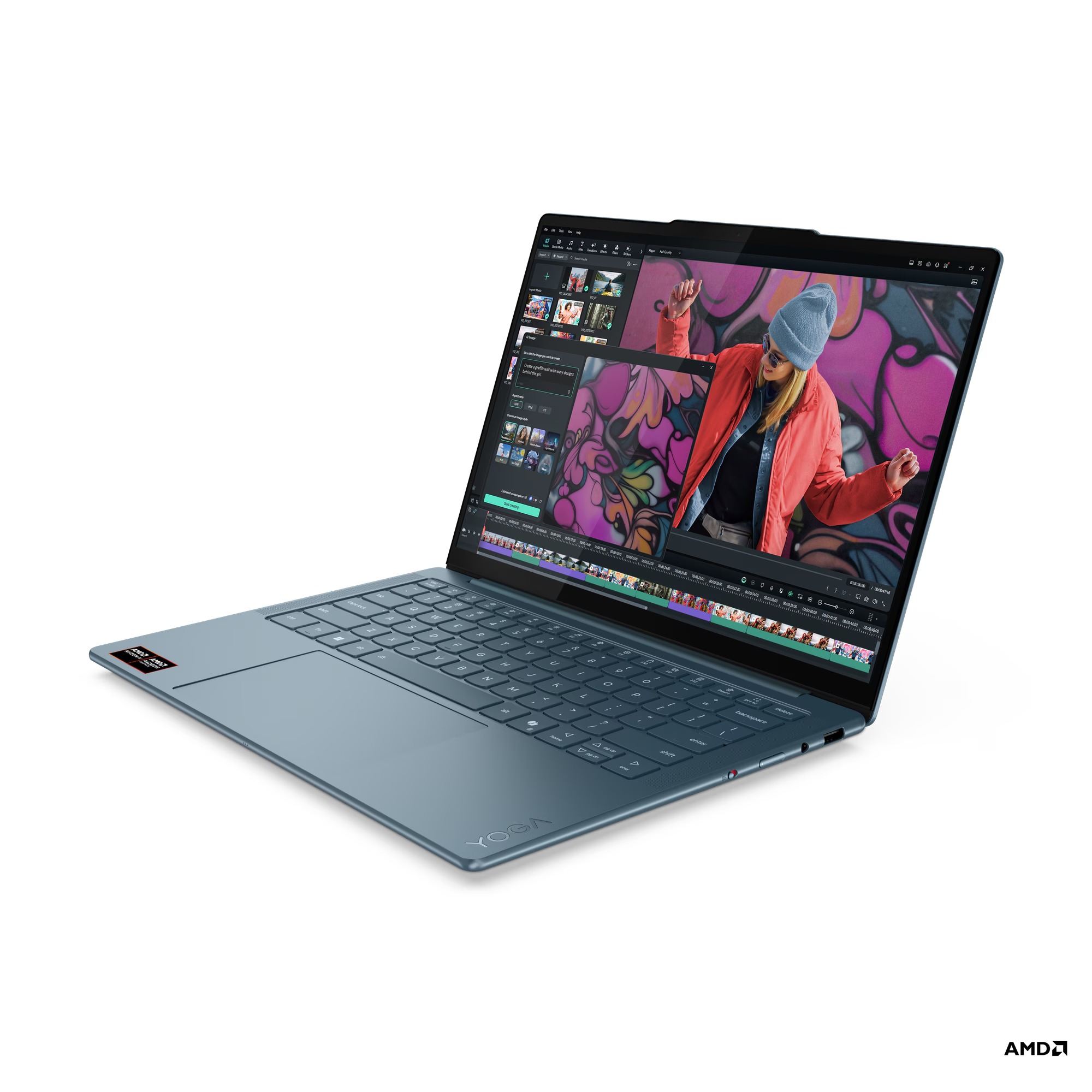 Lenovo Yoga Slim 7/ 14AKP10/ AI7-350/ 14"/ 2880x1800/ 16GB/ 1TB SSD/ AMD int/ W11H/ Tidal Teal/ 3R On-Site 