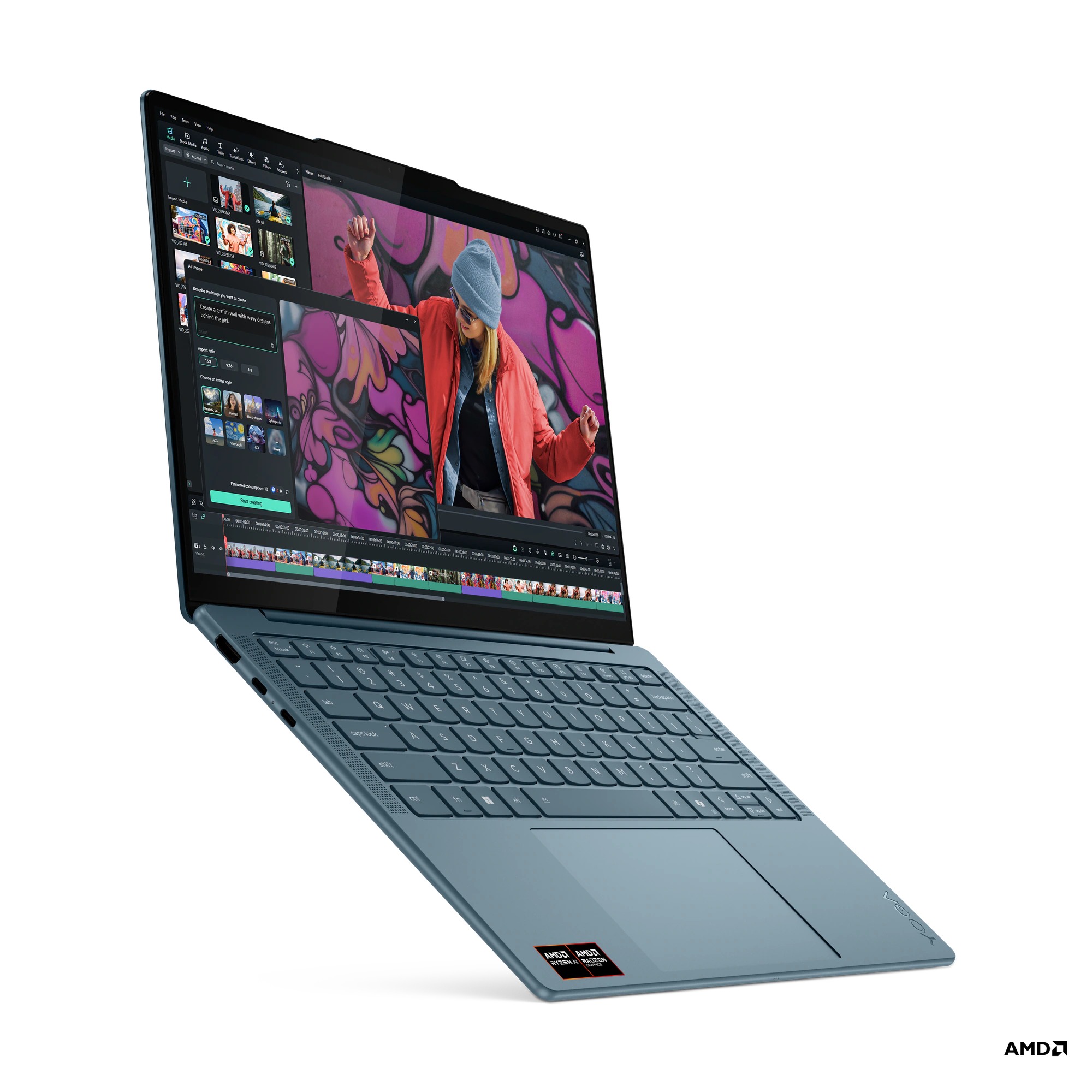 Lenovo Yoga Slim 7/ 14AKP10/ AI7-350/ 14"/ 2880x1800/ 16GB/ 1TB SSD/ AMD int/ W11H/ Tidal Teal/ 3R On-Site 