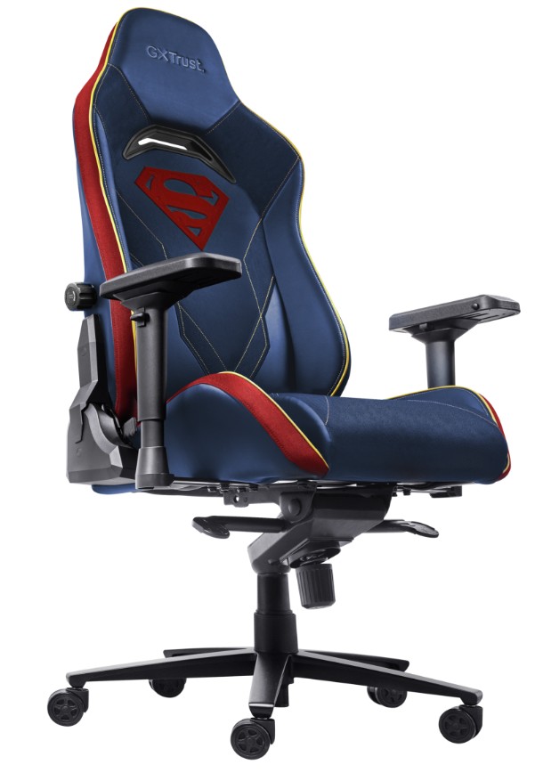 TRUST herní židle GXT721SM RUYA PRO Superman, modrá 
