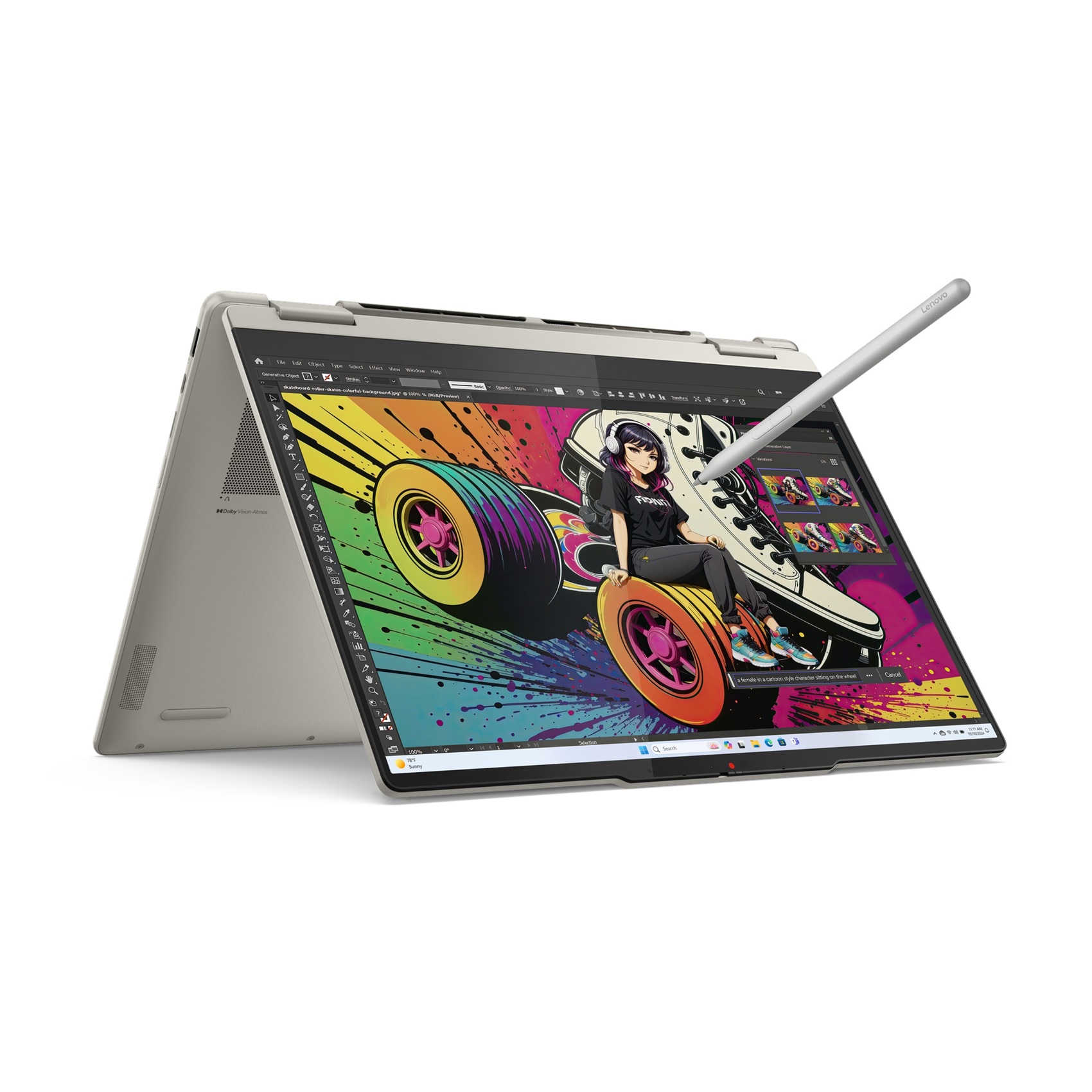 Lenovo Yoga 7 2-in-1/ 14AKP10/ AI7-350/ 14"/ 2880x1800/ T/ 32GB/ 1TB SSD/ AMD int/ W11H/ Seashell/ 3R On-Site 